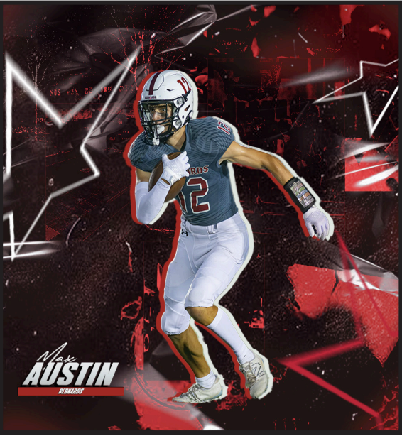 Max Austin is a three year varsity starter and a team captain. He has seven career touchdowns for the team.